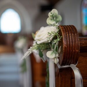 20 Floral Aisle / Pew Wedding Ceremony Decor